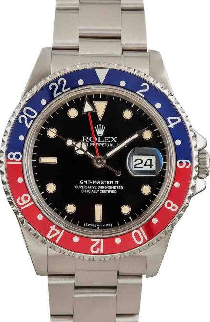 Mens Rolex GMT-Master II Ref 16710