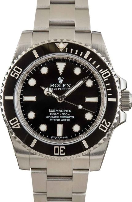 Rolex Submariner Watch 114060 No Date