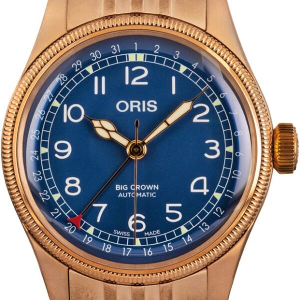 Oris Big Crown Bronze Pointer Date Blue Dial