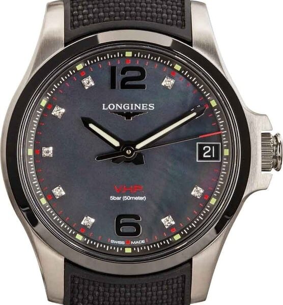 Ladies Longines Conquest V.H.P. Black