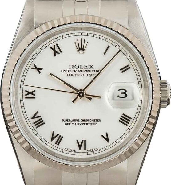 Rolex Datejust 16234 White Roman
