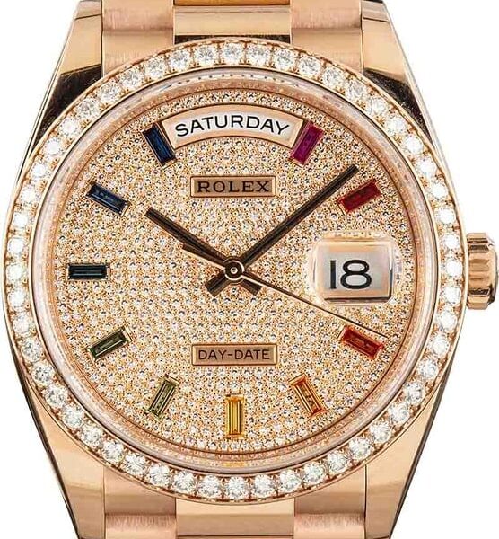 Rolex Day-Date 36 Ref 128345 Rainbow Dial